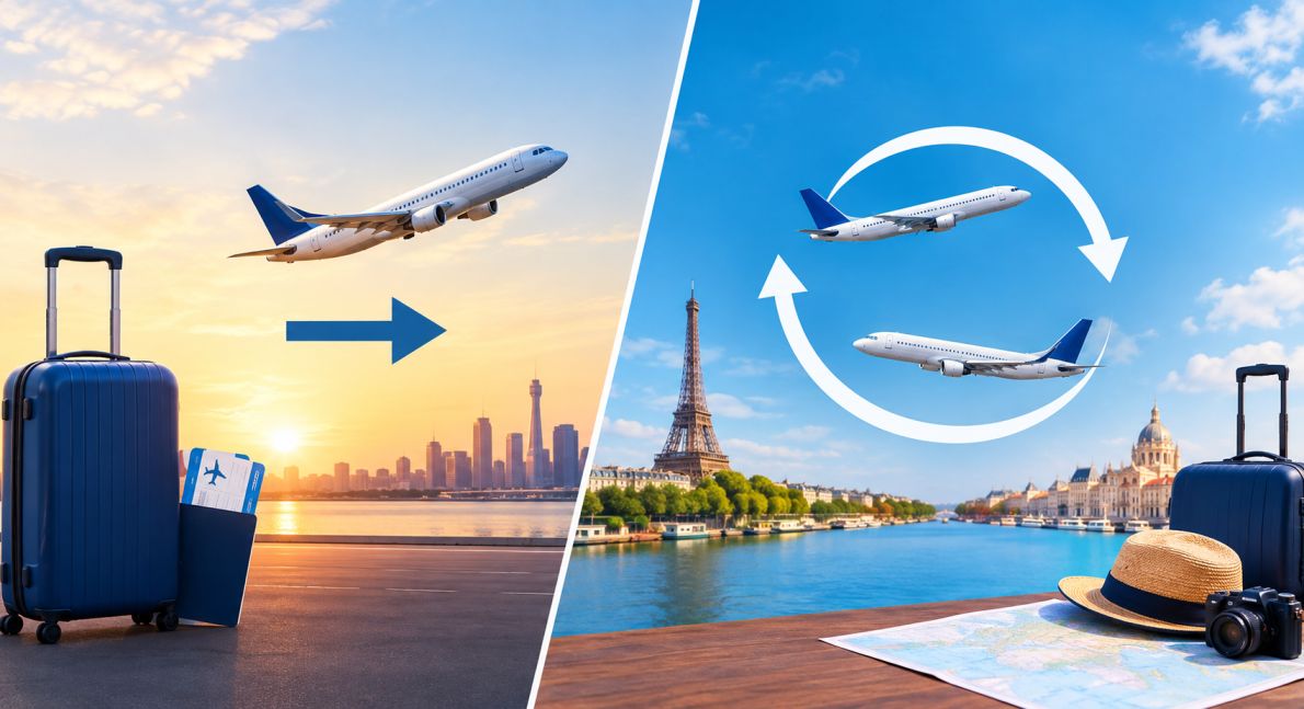 One-Way vs. Round-Trip Flights: Which Should You Book?