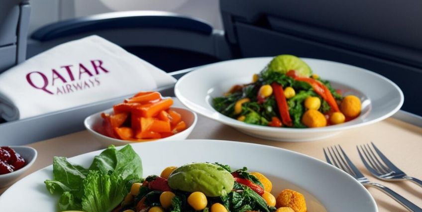 What is Vegetarian Oriental Meal On Qatar Airways?