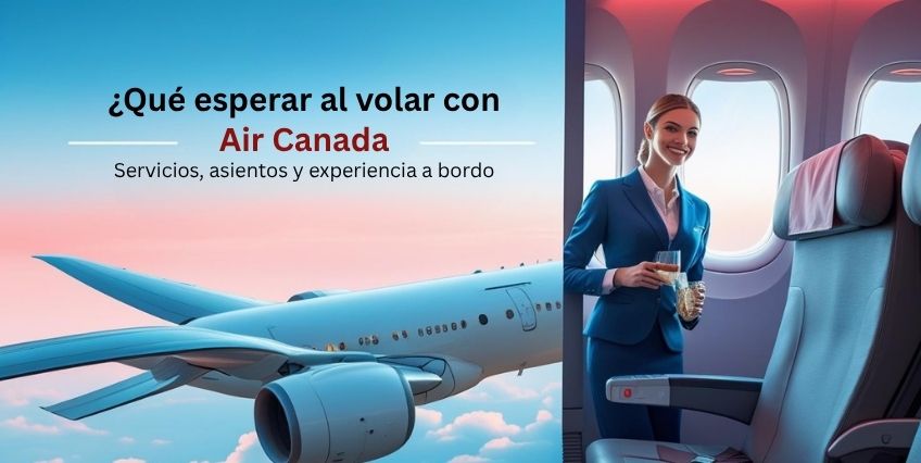 ¿Qué esperar al volar con Air Canada? Servicios, asientos y experiencia a bordo