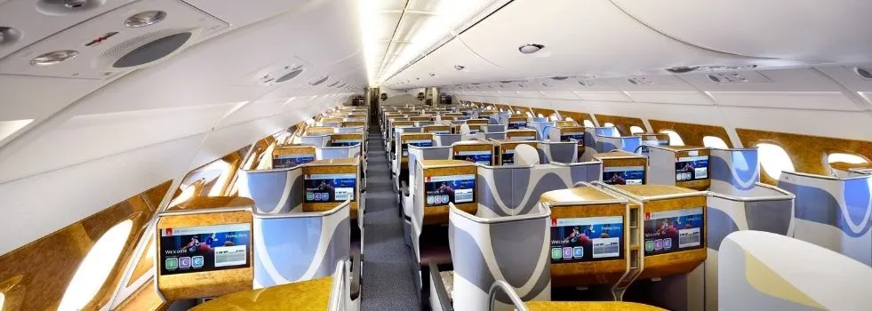 How much does a business class flight cost?