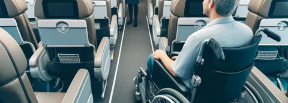 How do you avail a wheelchair on a plane?