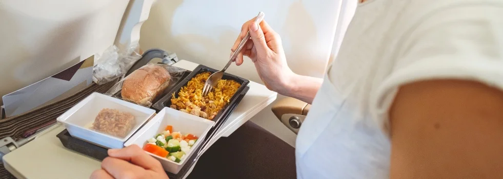 What is Oriental style vegetarian meal in Qatar Airways?